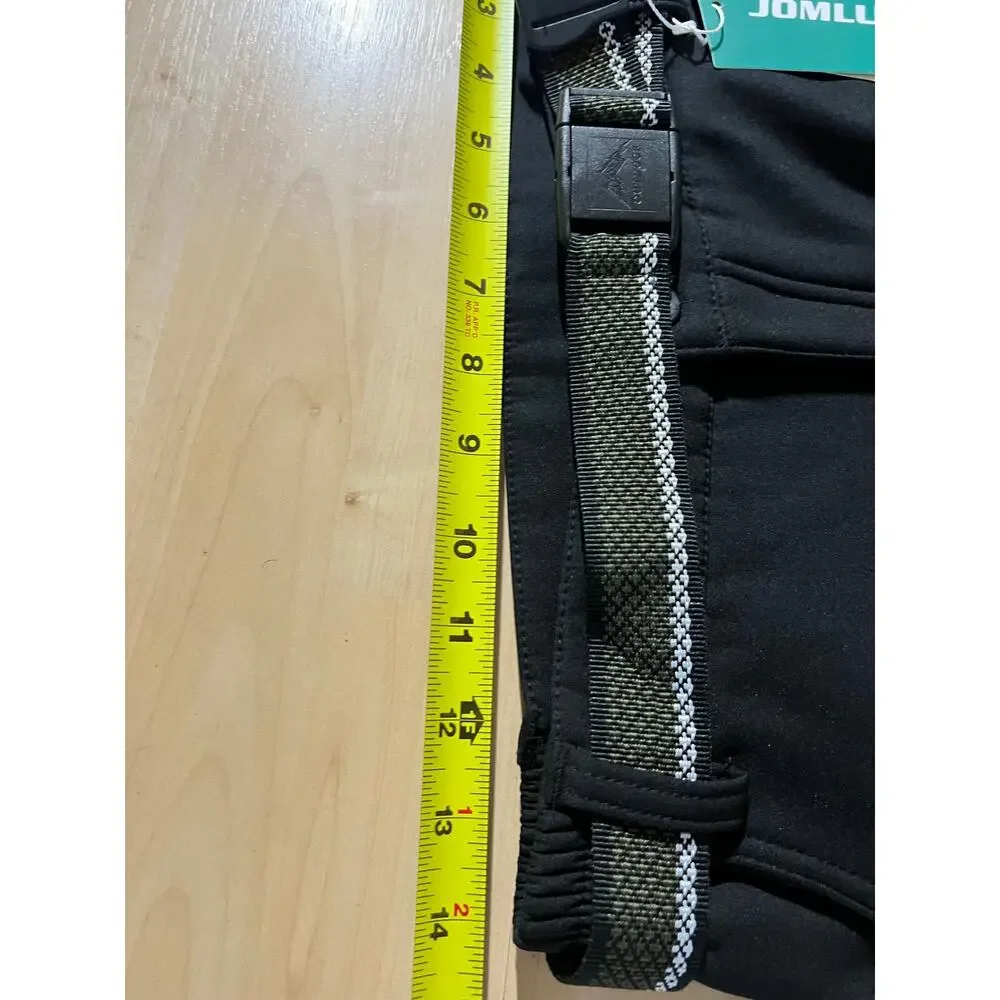JOMLUN Cargo Pants Kids Size L Black Softshell Hiking Outdoor Travel Tactical